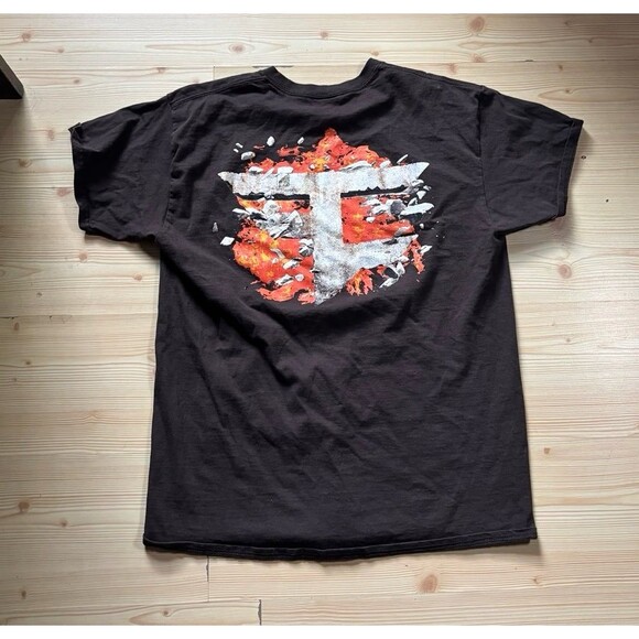 Faze Clan Shirt Mens L Brown Short Sleeve Crew Big Logo E-Sports Team Gaming - Picture 1 of 5